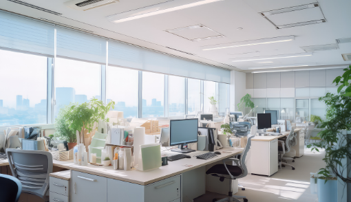 オフィスがすっきり、業務がスムーズに